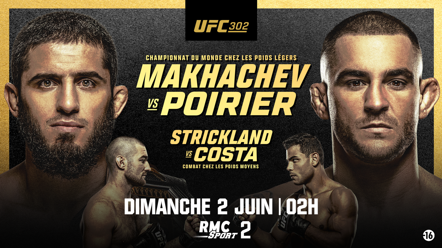 Makhachev vs Poirier - UFC 302 (MMA) Horaire, chaîne, diffusion TV et Streaming ?
