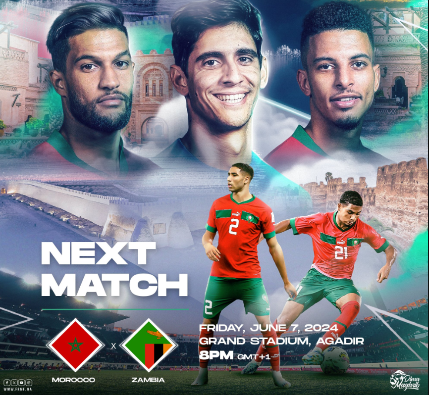 Maroc / Zambie (Qualifications Coupe du Monde 2026) Horaire, chaînes TV et Streaming ?