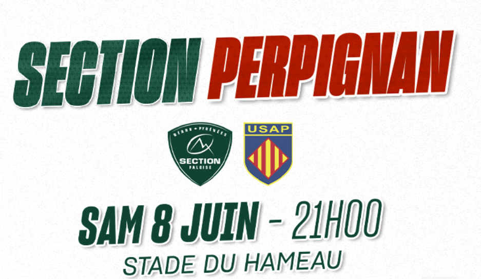 Section Paloise / USA Perpignan (Rugby Top 14) Horaire, chaînes TV et Streaming ?