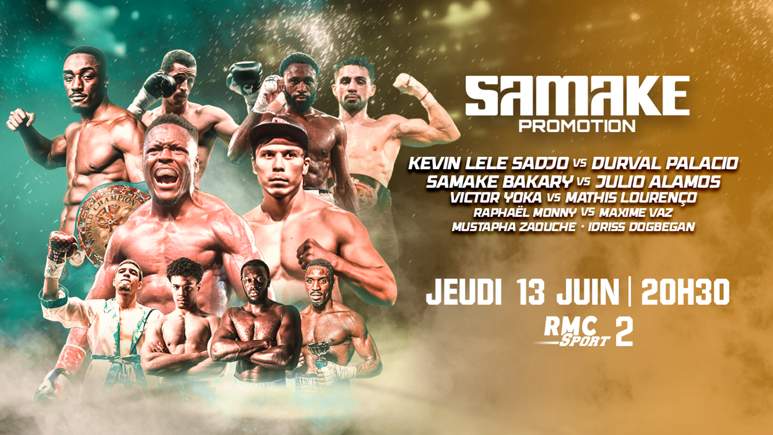 Samake vs Alamos et Sadjo vs Palacio (Boxe) Horaire, chaînes TV et Streaming ?