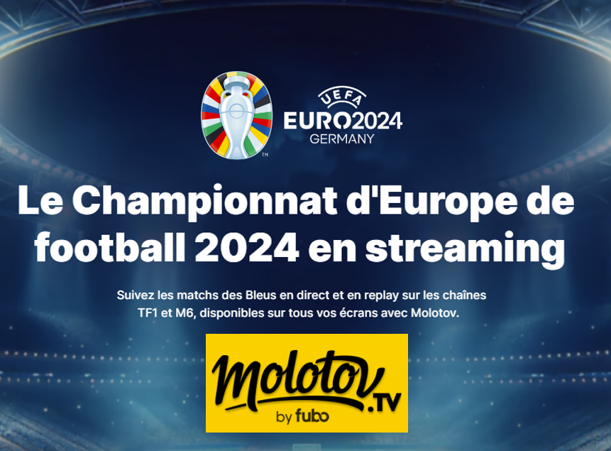 Molotov, l’application de streaming pour suivre toute l'Euro 2024 de Football