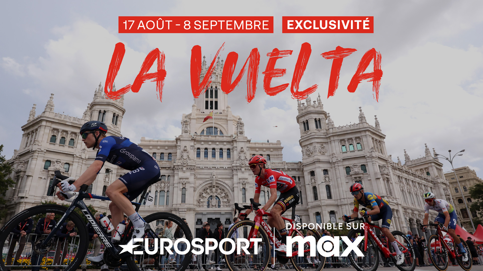 La Vuelta à suivre en exclusivité sur Eurosport et sur Max via Eurosport